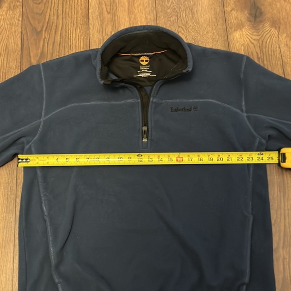 Timberland mens fleeve 1/4 zip pullover blue XL - Picture 6 of 6